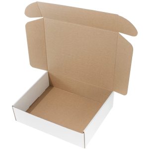 Hộp carton nắp gài 3 lớp Trắng Nâu