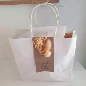 Túi giấy kraft trắng B02 ảnh 3