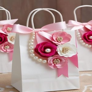 Túi giấy kraft trắng M08