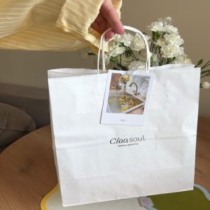 Túi giấy kraft trắng M16C ảnh 3