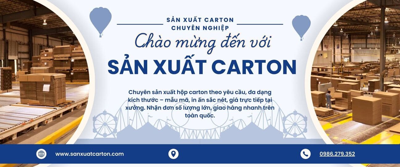 banner sản xuát carton
